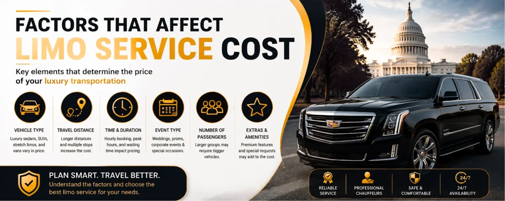 hourly chauffeur service rates washington dc