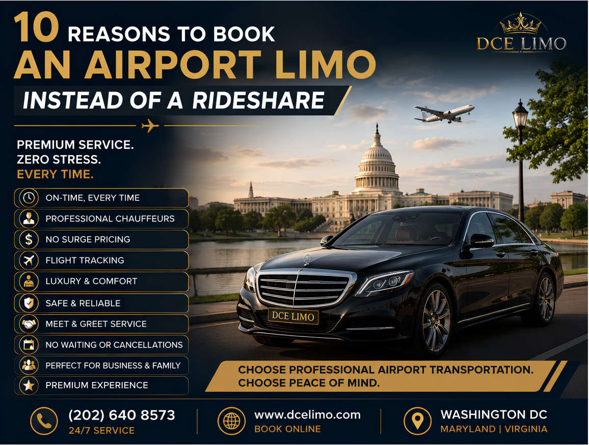 10 Reasons to Book an Airport Limo Instead of a Rideshare