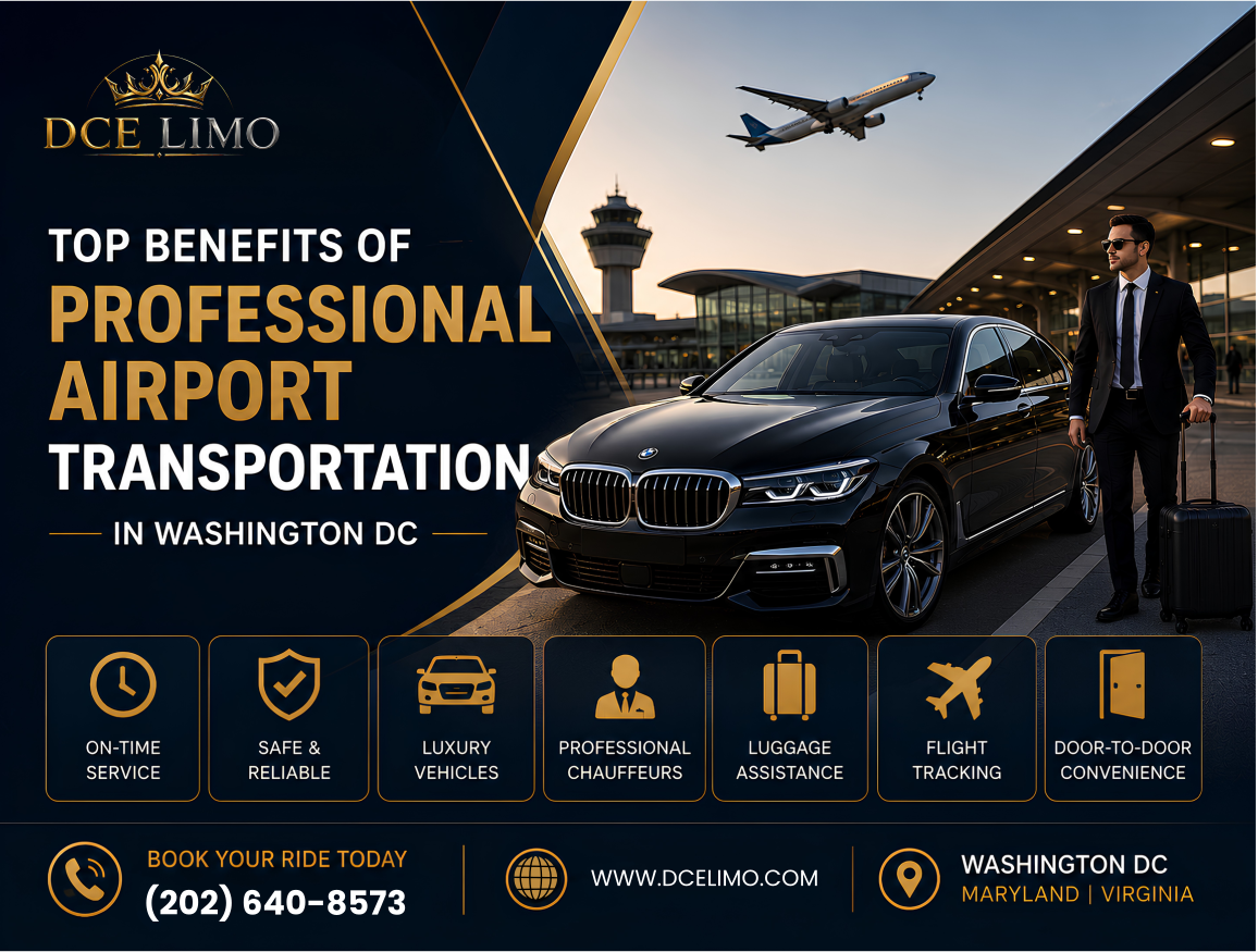 Top Benefits of Professional Airport Transportation in Washington DC