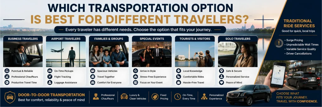 door to door transportation vs rideshare