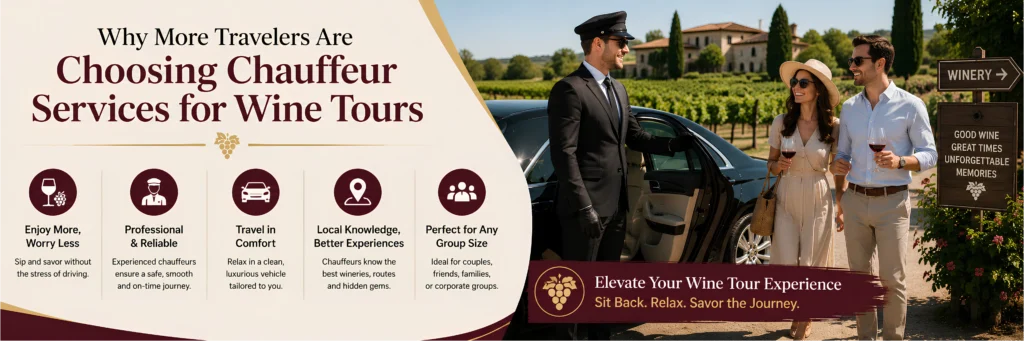 wine tour chauffeur service