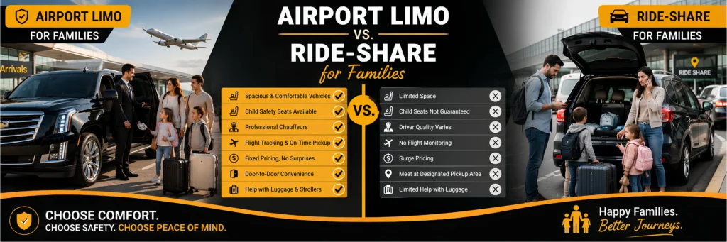 Airport transportation for families