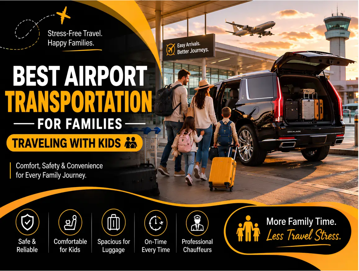 Best Airport Transportation for Families Traveling with Kids